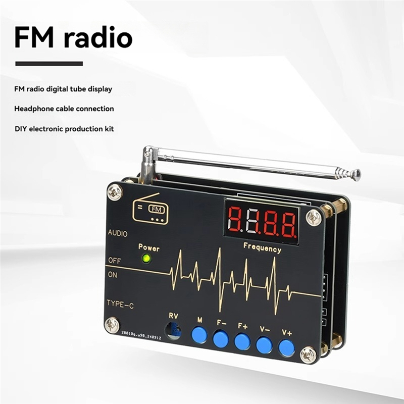 Diy Electronics Youtube - A73E-RDA5807M FM Radio DIY Kit 87-108Mhz