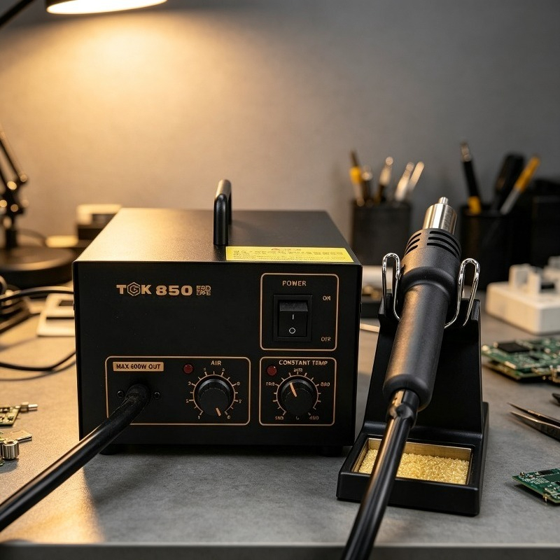 Hot Air Rework Station - TGK-850/852 Precision 2-in-1 Desoldering Station Hot