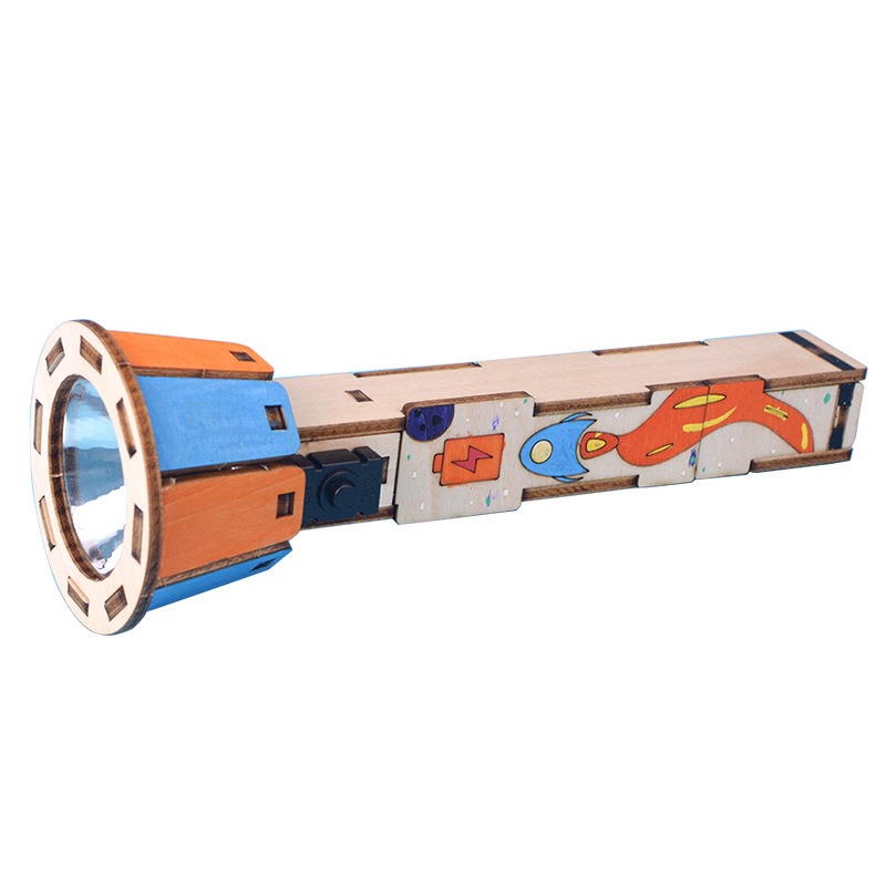 DIY Wooden Flashlight Kit Educ - đánh giá và giá Diy Electronics Projects For Kids