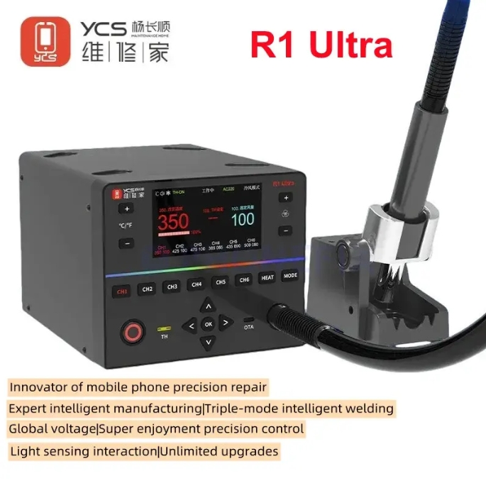 YCS R1 Ultra 1450W Hot Air Rew - đánh giá và giá Hot Air Rework Station