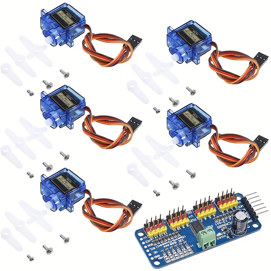5pcs SG90 9G Servo Motors + 16 - đánh giá và giá Servo Motor Sg90