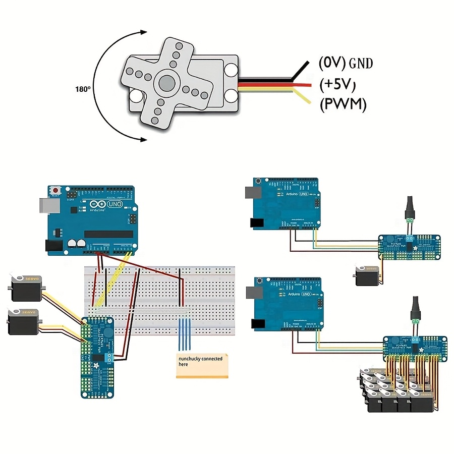 5pcs SG90 9G Servo Motors + 16 - đánh giá và giá Servo Motor Sg90