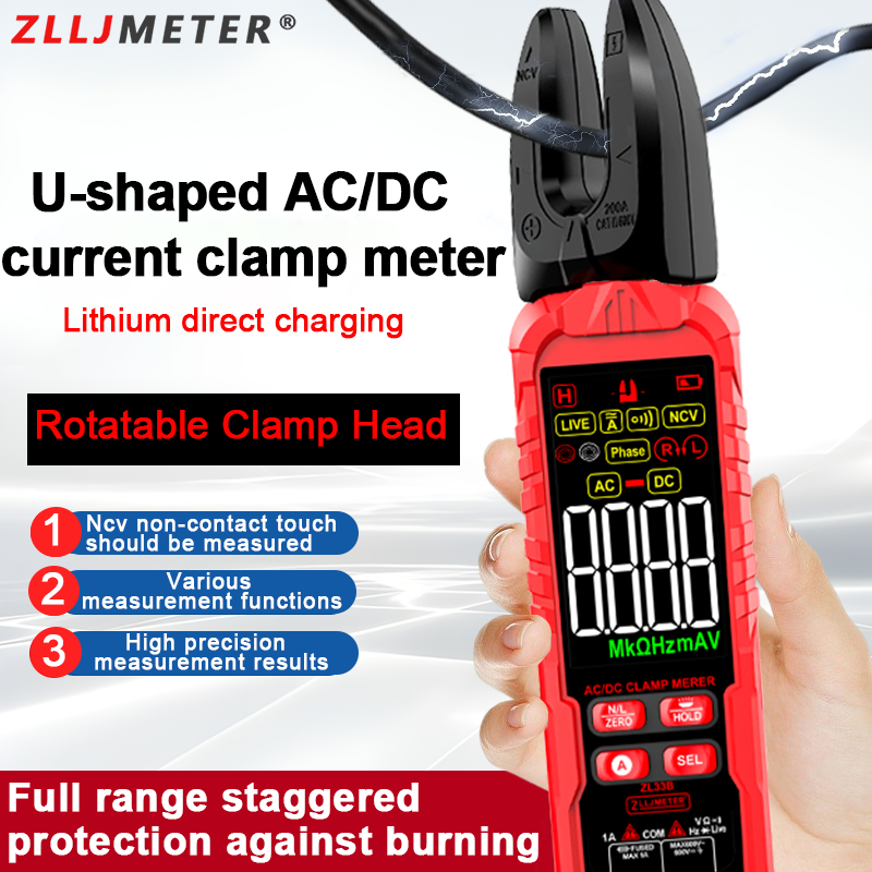 DC AC Current Clamp Meter 6000 - đánh giá và giá Multimeter Digital