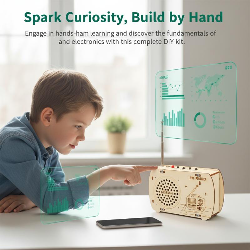 DIY Wooden FM Radio Kit Vintag - đánh giá và giá Diy Electronics Projects For Kids