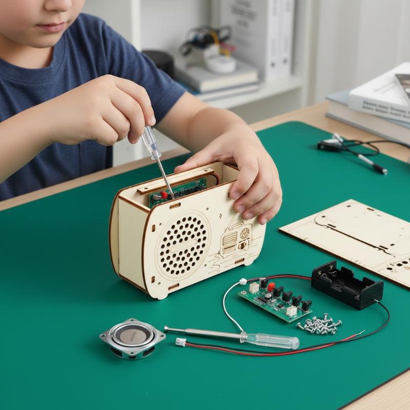 DIY Wooden FM Radio Kit Vintag - đánh giá và giá Diy Electronics Projects For Kids