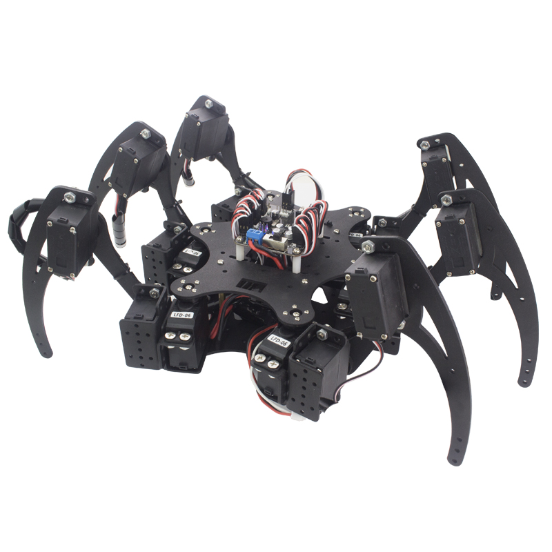 18 DOF Aluminium Hexapod Spide - đánh giá và giá Diy Kit Elektronik