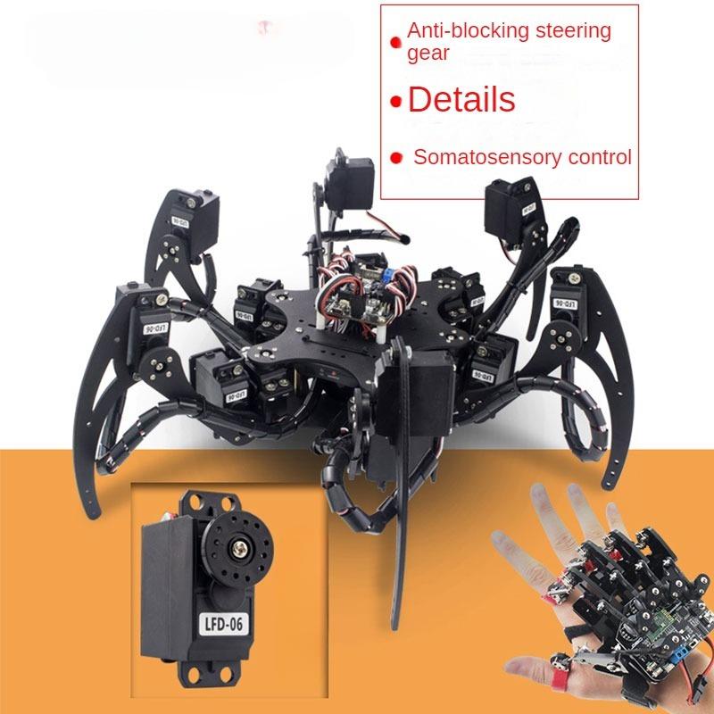 18 DOF Aluminium Hexapod Spide - đánh giá và giá Diy Kit Elektronik