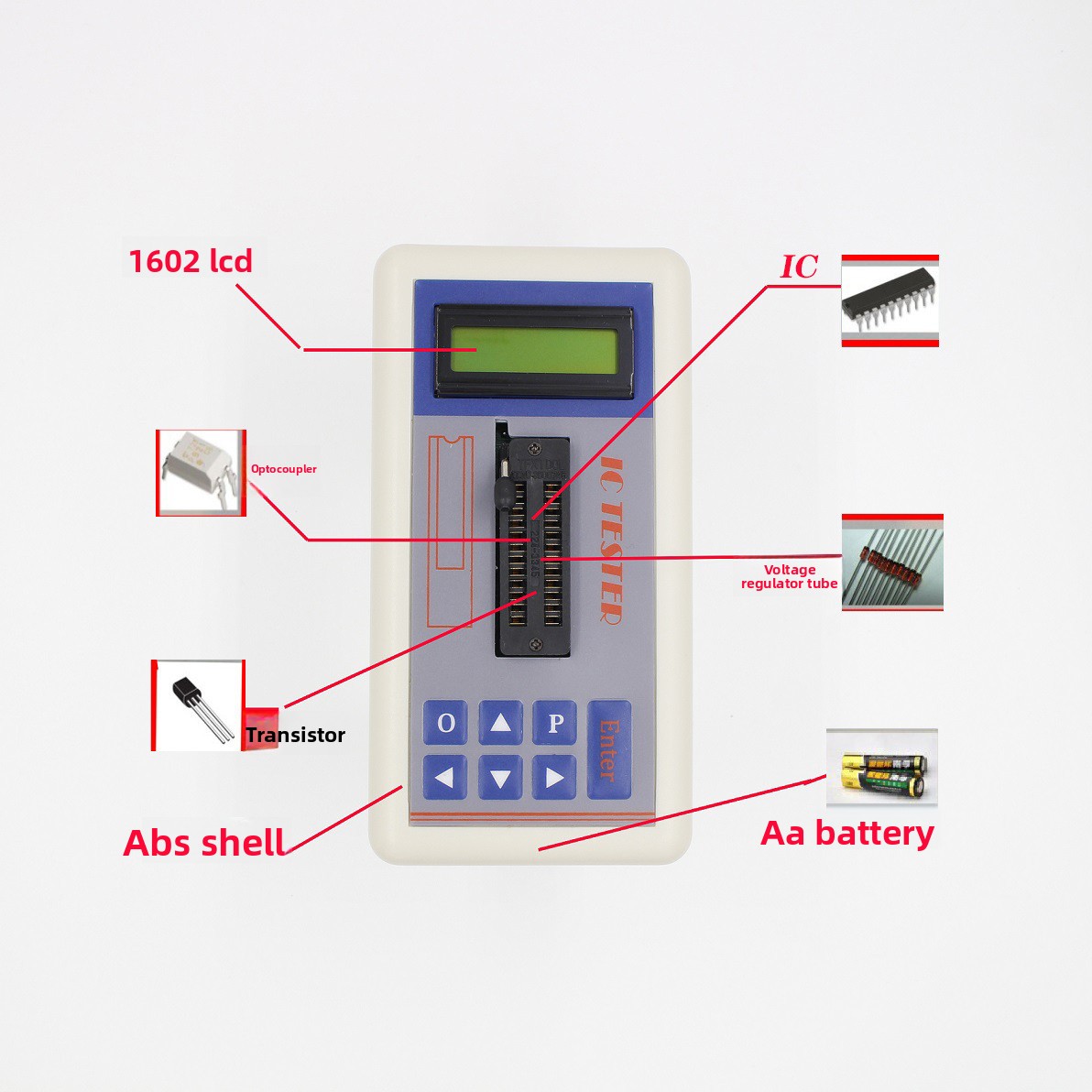 TSH‑06F IC Transistor Tester f - đánh giá và giá Diy Electronics Shop