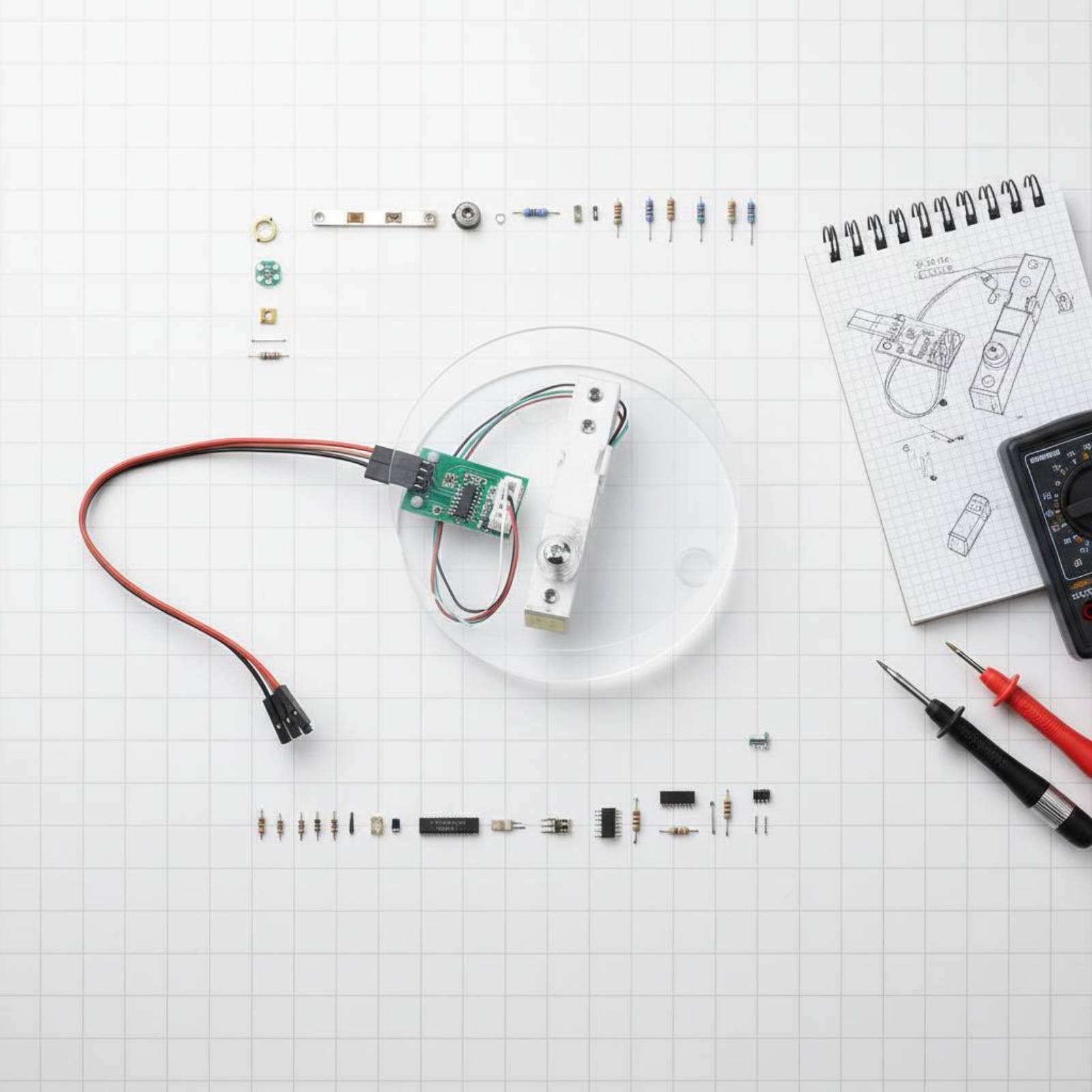 HX711 Weighing Transducer Kit  - đánh giá và giá Diy Electronics Guide