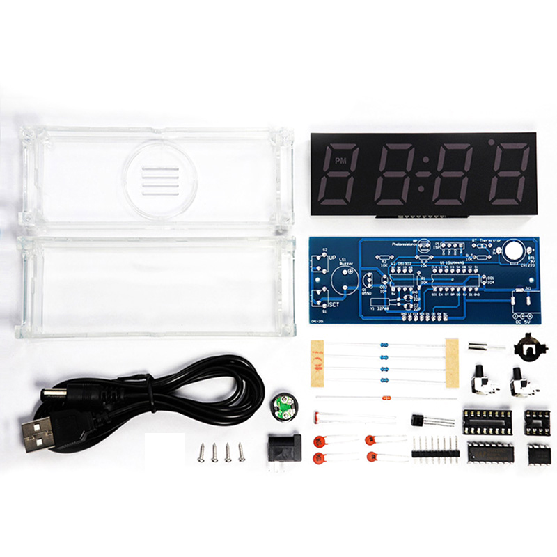 Digital Tube DIY Clock Kit Tem - đánh giá và giá Diy Electronics Youtube
