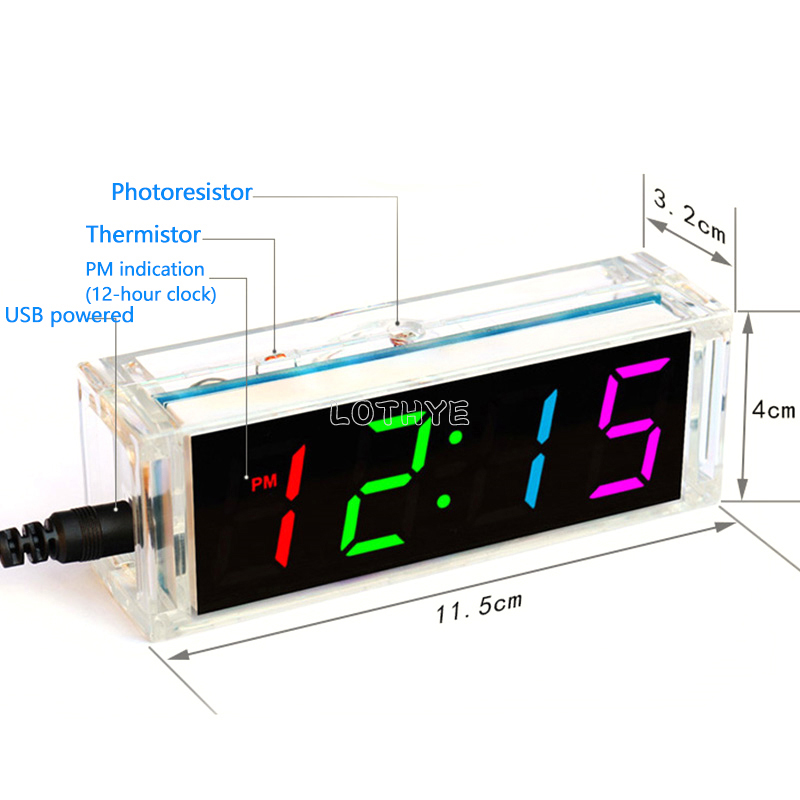 Digital Tube DIY Clock Kit Tem - đánh giá và giá Diy Electronics Youtube