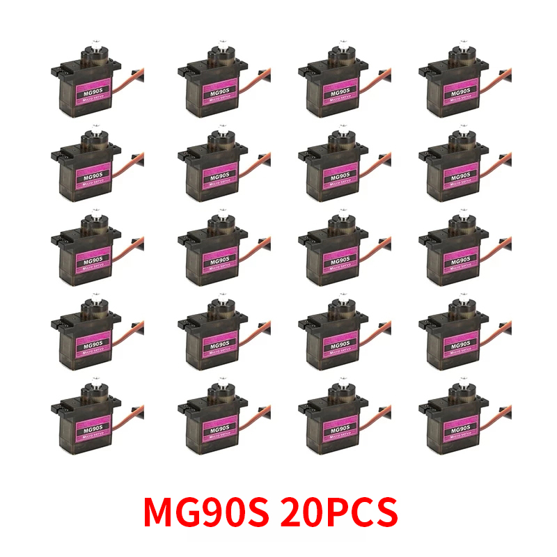 4/5/10/20PCS MG90S Metal Gear  - đánh giá và giá Servo Motor Sg90