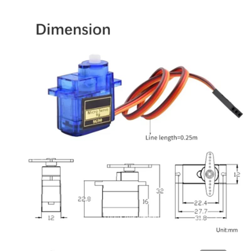 2/4pcs Sg90 Servo Motor Micro  - đánh giá và giá Servo Motor Sg90