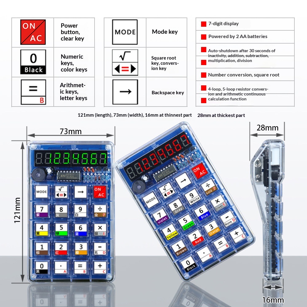 Calculator Production Kit, Ele - đánh giá và giá Diy Electronics Youtube