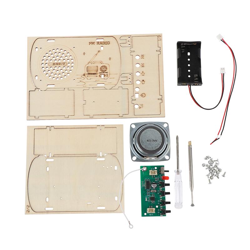 【BS】DIY Wooden FM Radio Kit Vi - đánh giá và giá Diy Electronics Projects For Kids