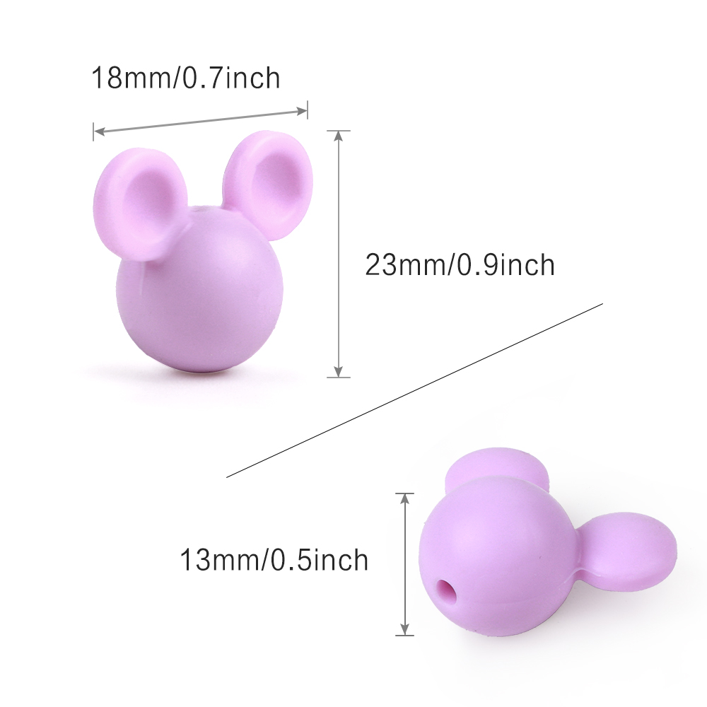 10pcs Silicone Beads Mouse Hea - đánh giá và giá Diy Mouse Electronics