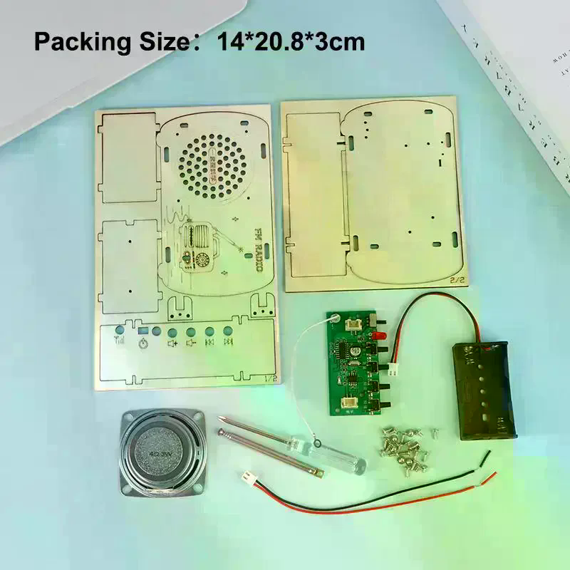 /Cna/DIY Wooden FM Radio Kit V - đánh giá và giá Diy Electronics Projects For Kids