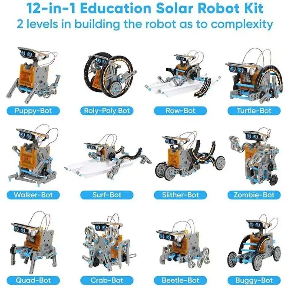 13 in 1 Solar Powered Robot Sc - đánh giá và giá Diy Kit Elektronik