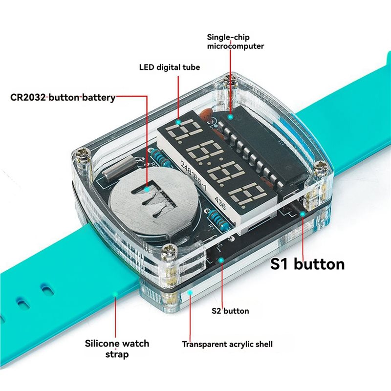 2X DIY Watch LED Watch Electro - đánh giá và giá Diy Electronics Youtube